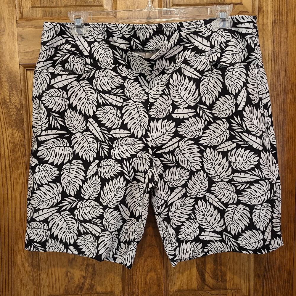 Black and white shorts